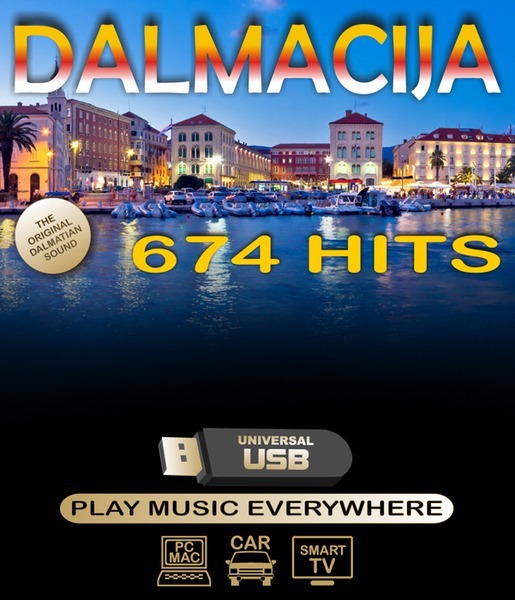 🎶 674 največjih hrvaških in dalmatinskih hitov – vse na enem USB ključku!